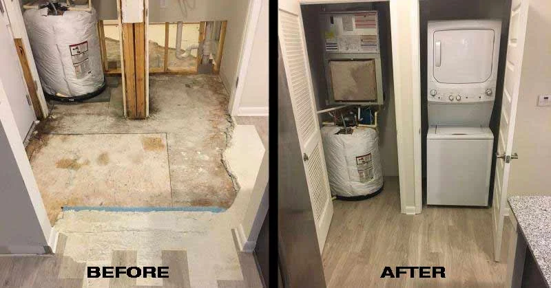 Beforeafterwaterdamage