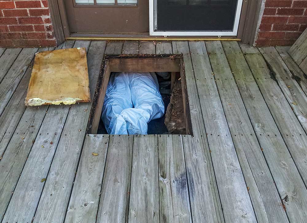 Crawl Space worker