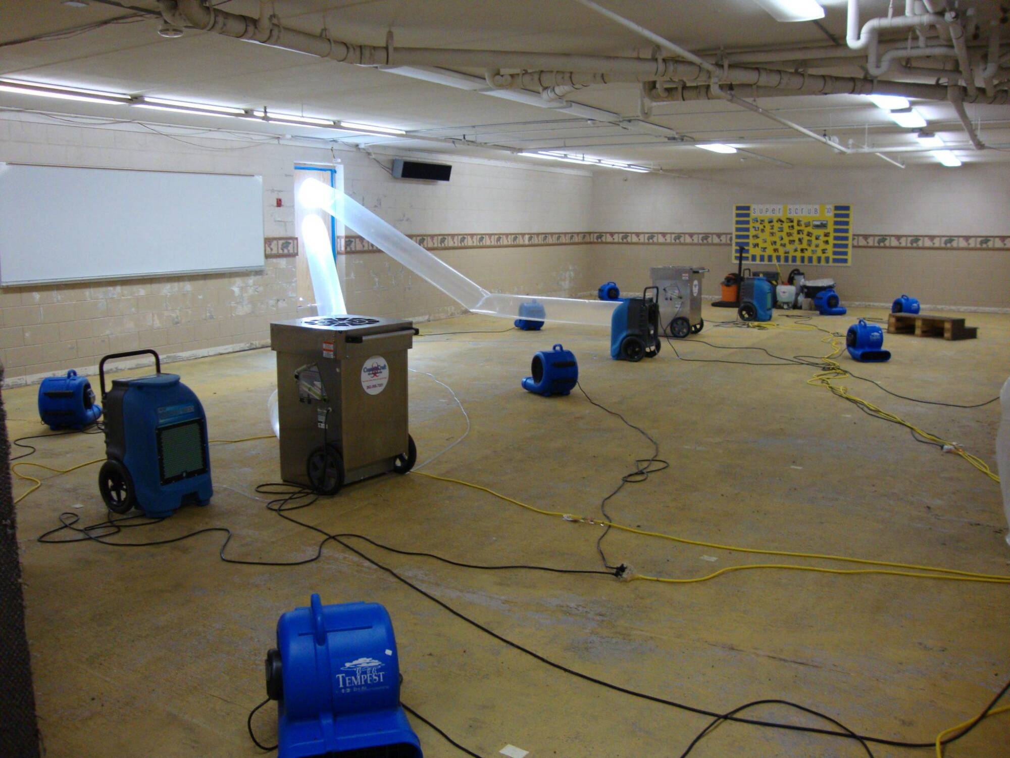 Basement Water Damage Cleanup in Chapel Hill, NC
