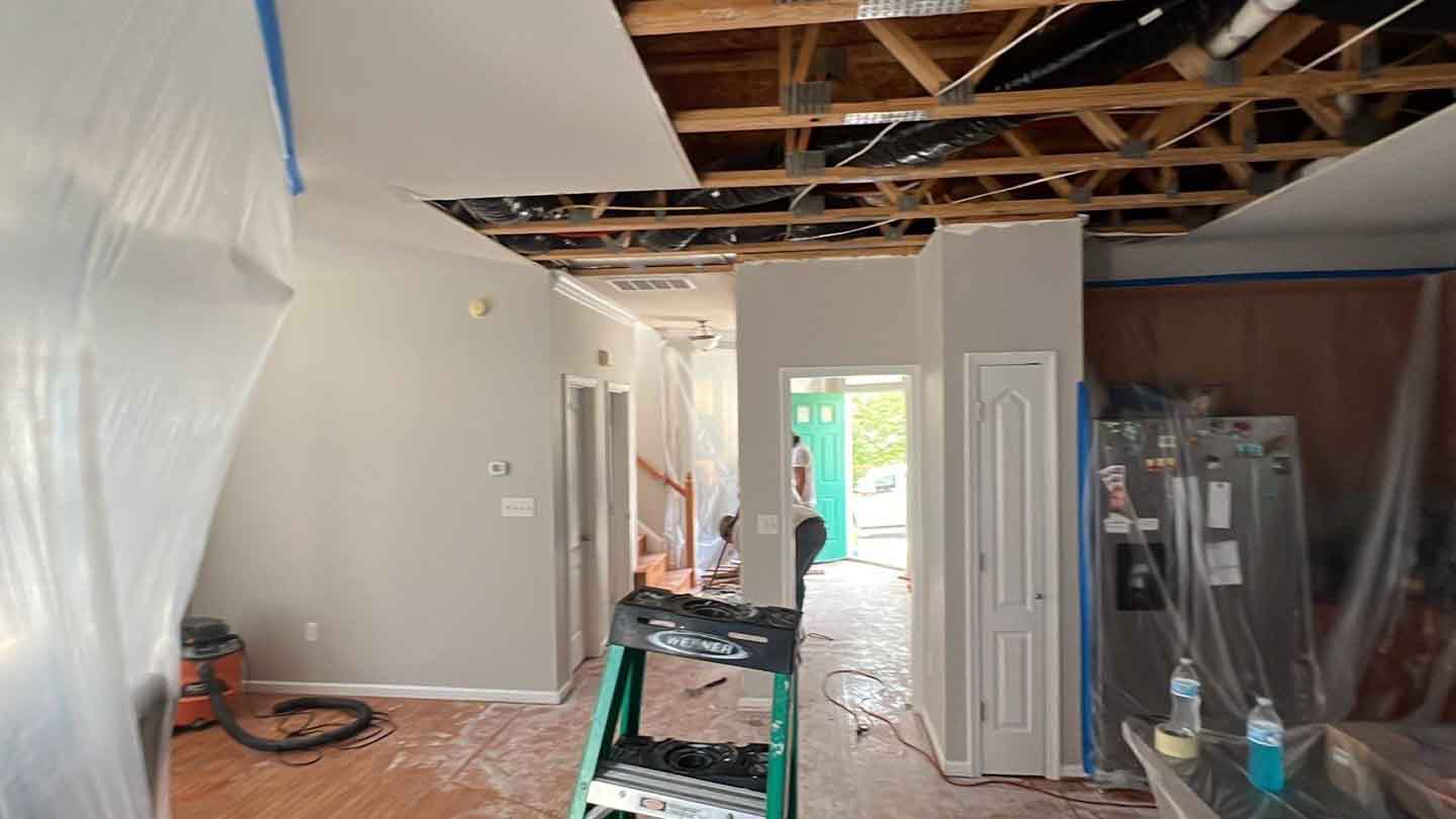 Ceiling Water Damage in Cary