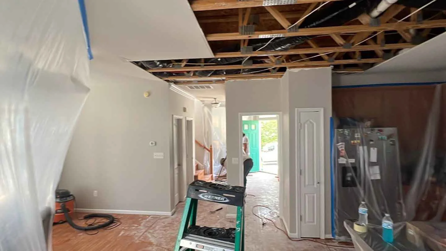 Ceiling Water Damage in Clayton