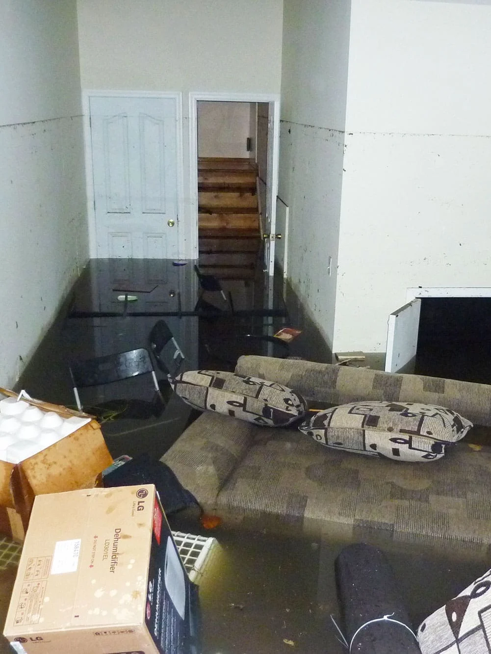 Basement Flood Cleanup 1 1